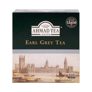 AHMAD TEA Čaj černý Earl Grey aromatický 200 g 100 sáčků