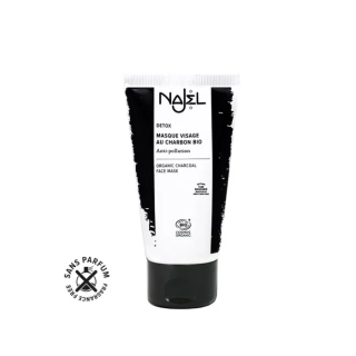 NAJEL Pleťová maska detoxikační s dřevěným uhlím BIO 75 ml