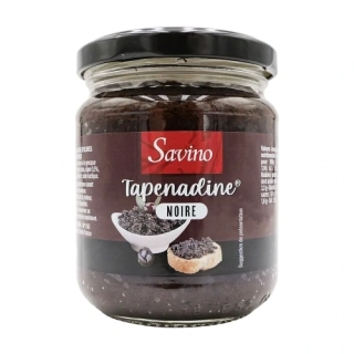 SAVINO Tapenáda z černých oliv 190 g