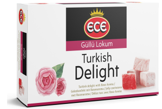 ECE Lokum s příchutí růží 400 g